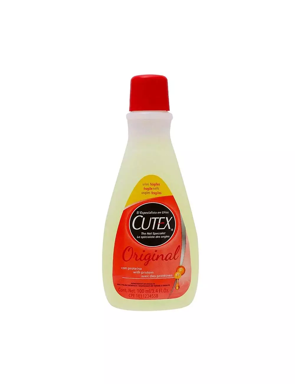 Quita Esmalte Cutex Original Frasco Con 100 mL Quita Esmalte Cutex Original Frasco Con 100 mL