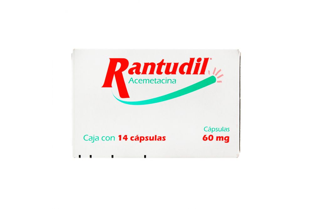 Rantudil 60 mg Caja Con 14 Cápsulas