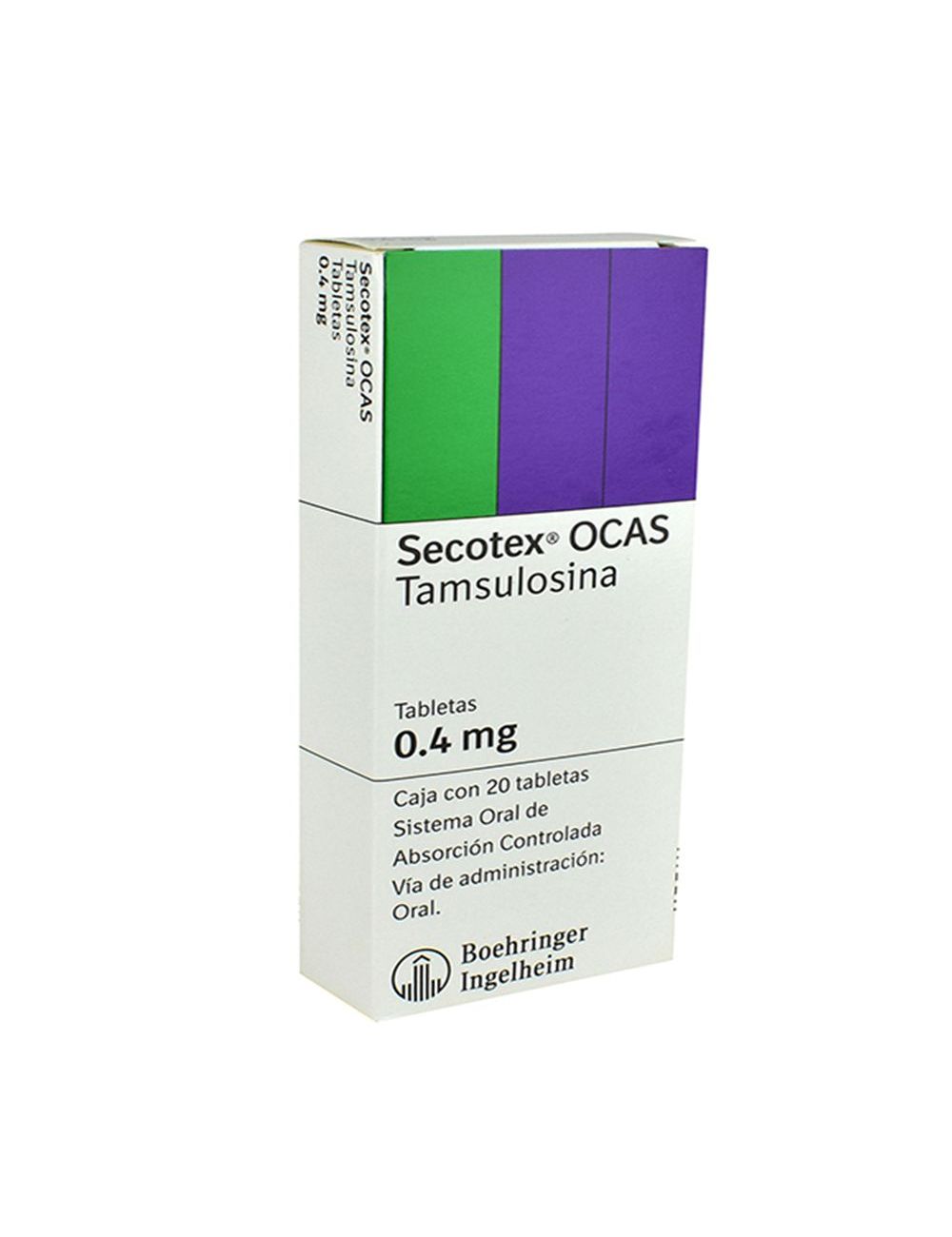 Secotex ocas 0.4 mg Caja Con 20 Tabletas Secotex ocas 0.4 mg Caja Con 20 Tabletas