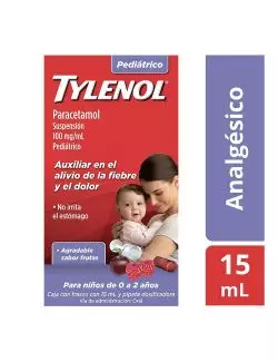 Tylenol Pediátrico 100mg/mL Caja Con Frasco Con 15 mL