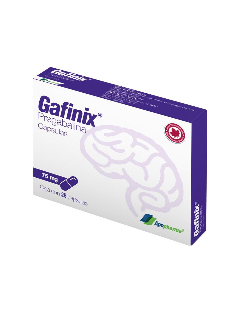 Gafinix 75 mg Caja Con Blíster Con 28 Cápsulas Gafinix 75 mg Caja Con Blíster Con 28 Cápsulas