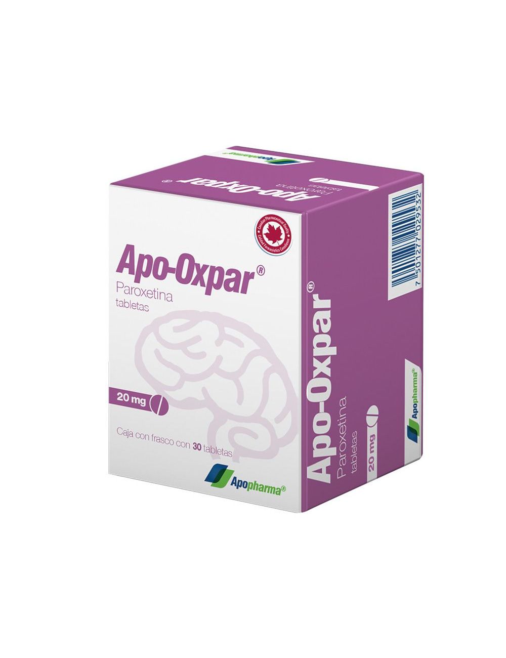 Apo-Oxpar 20 mg Caja Con Frasco Con 30 Tabletas Apo-Oxpar 20 mg Caja Con Frasco Con 30 Tabletas