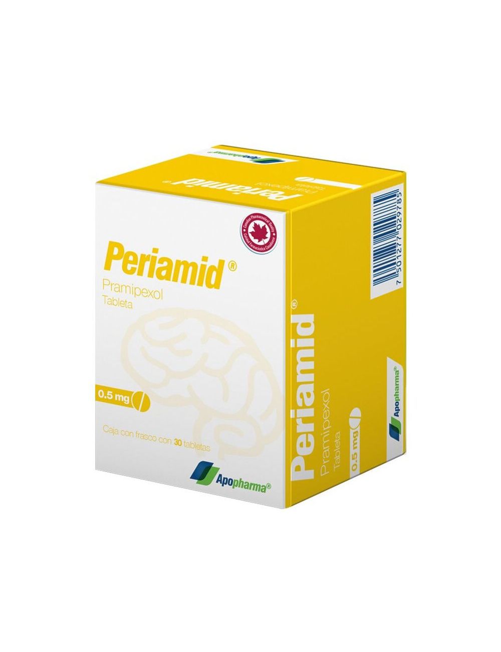 Periamid 0.5 mg Caja Con Frasco Con 30 Tabletas Periamid 0.5 mg Caja Con Frasco Con 30 Tabletas