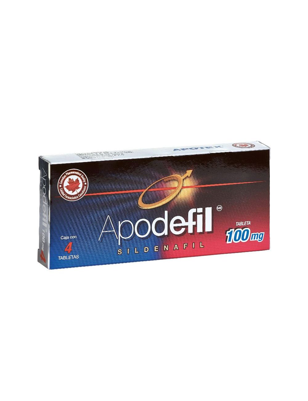 Apodefil 100 mg Caja Con Blíster Con 4 Tabletas Apodefil 100 mg Caja Con Blíster Con 4 Tabletas