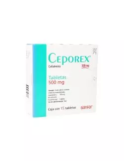 Ceporex 500mg Caja Con 15 Tabletas -RX2