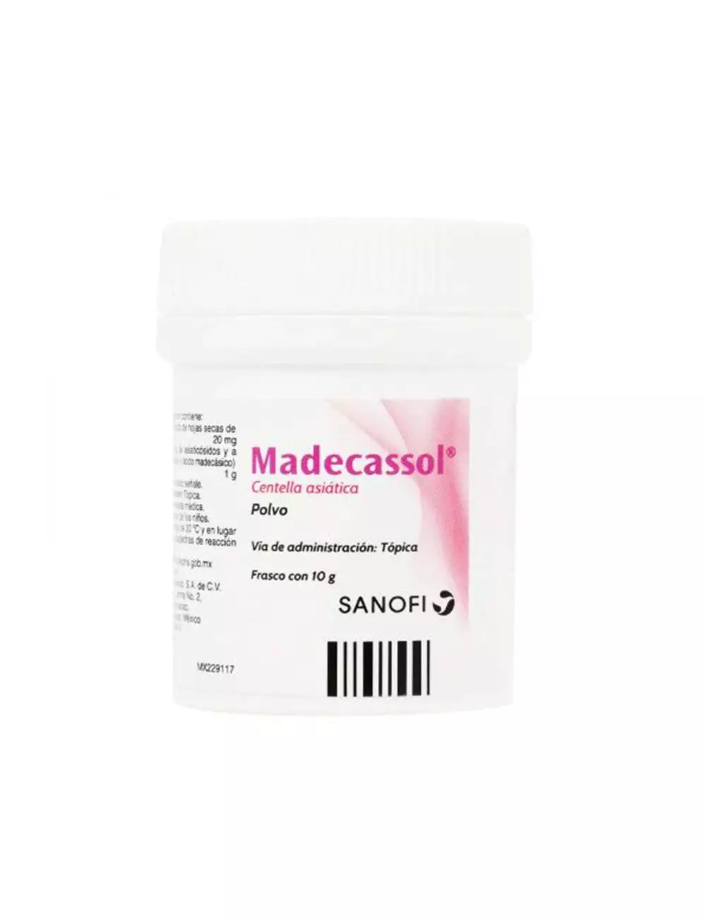 Madecassol Frasco Con Polvo  Con 10 g