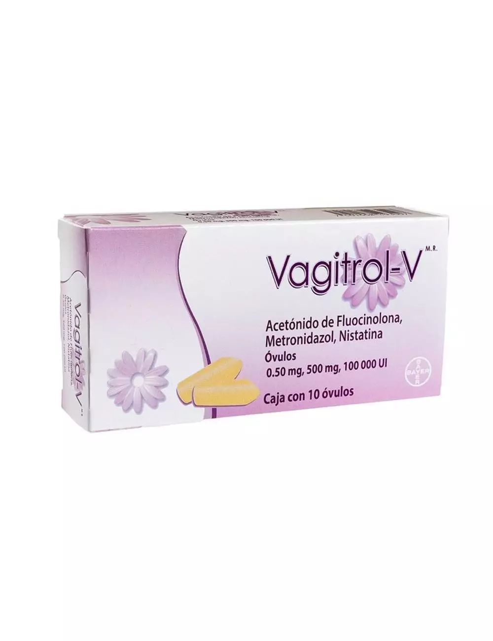 Vagitrol V .50/ 500/ 100000 UI Caja Con 10 Óvulos