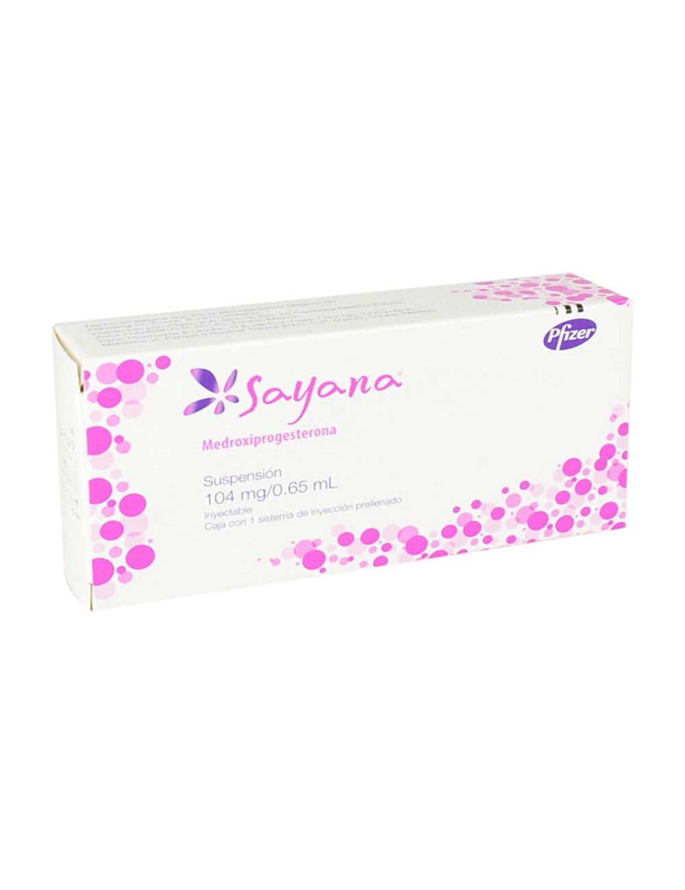 Sayana Caja Con Dispositivo Prellenado Uniject Con 104 mg / 0.65 mL Sayana Caja Con Dispositivo Prellenado Uniject Con 104 mg / 0.65 mL