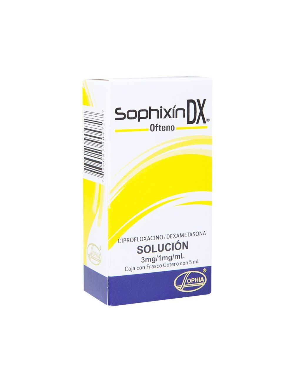 Sophixin DX Ofteno 3mg/1mg/mL Caja Con Frasco Gotero Con 5 mL - RX Sophixin DX Ofteno 3mg/1mg/mL Caja Con Frasco Gotero Con 5 mL - RX