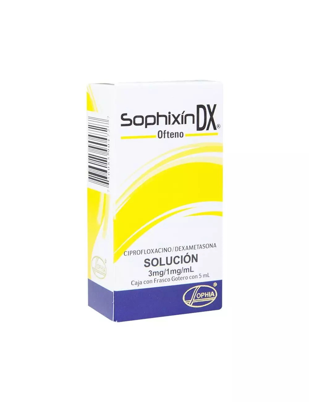 Sophixin DX Ofteno 3mg/1mg/mL Caja Con Frasco Gotero Con 5 mL - RX