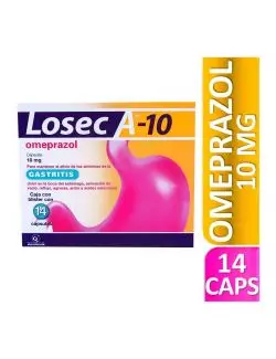 Losec A-10 10 mg Caja Con 14 Cápsulas