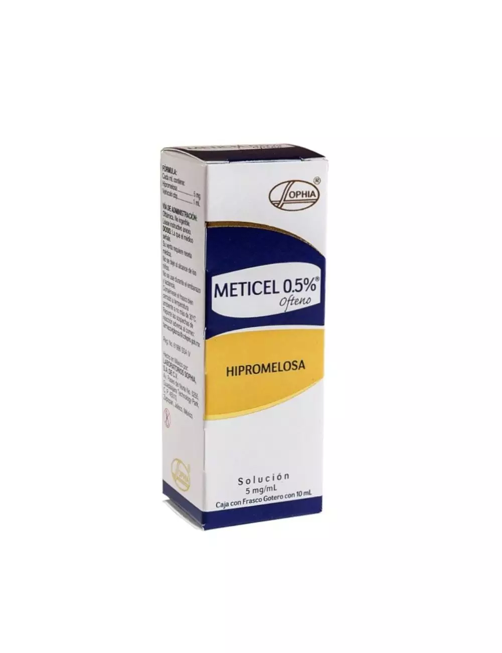 Meticel Ofteno Solución 0.5% Caja Con Frasco Gotero Con 10mL