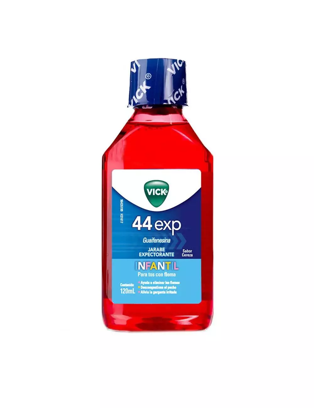 Vick Infantil 44 Jarabe Expectorante Con 120 mL Sabor Cereza