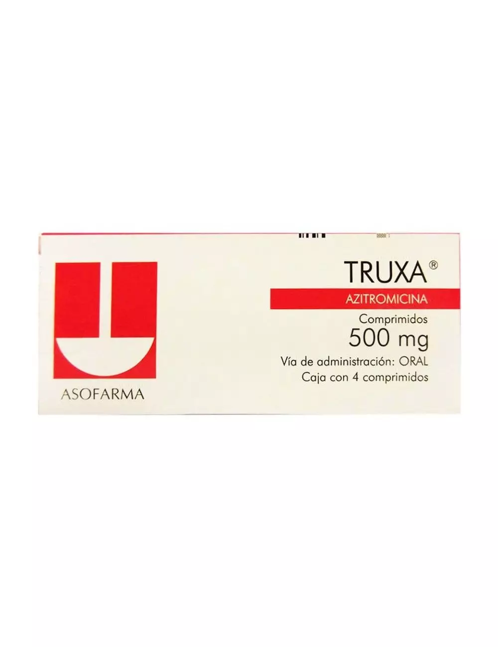 Truxa 500 mg Caja Con 4 Comprimidos -RX2