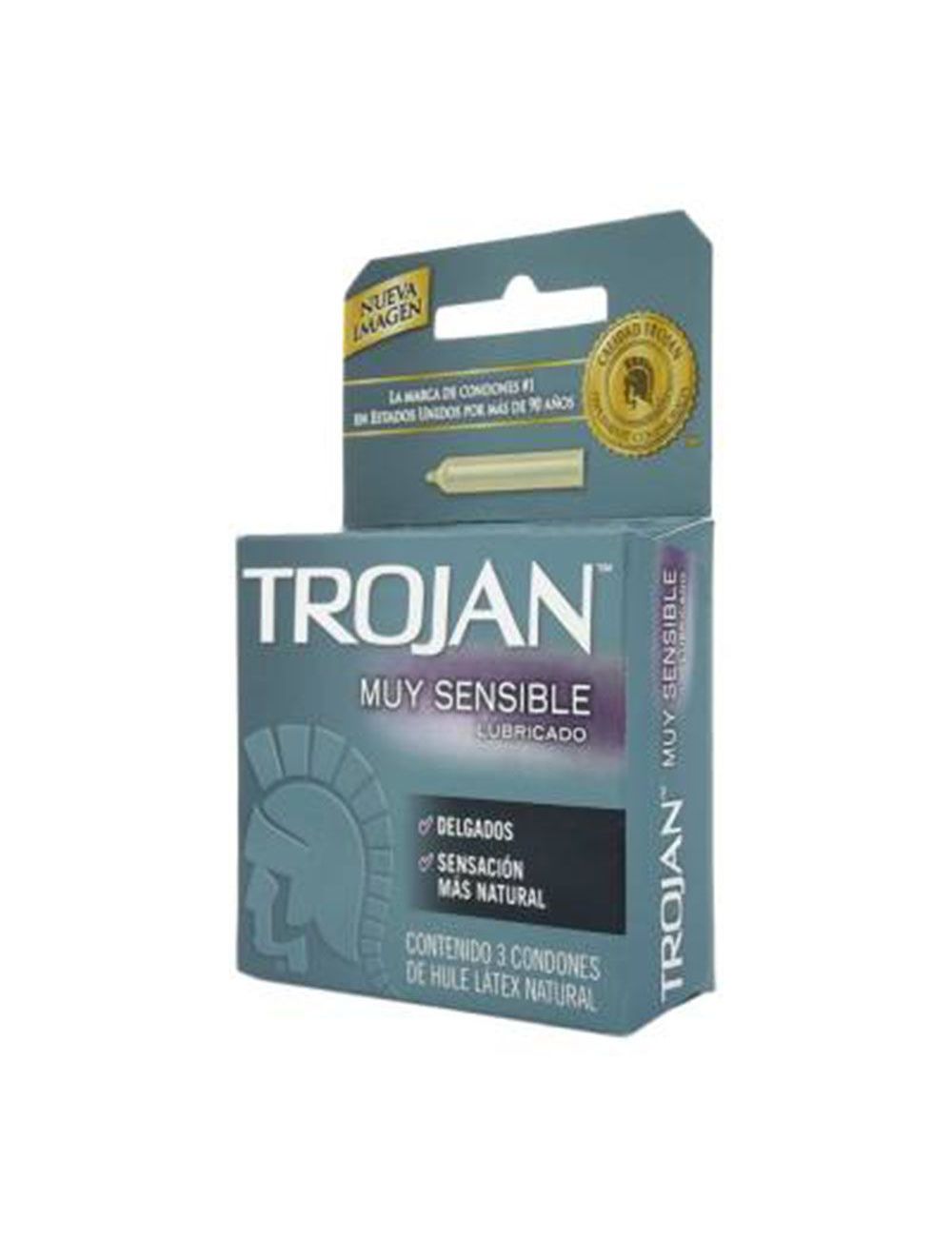 Trojan Lubricado Caja Con 3 Condones Trojan Lubricado Caja Con 3 Condones