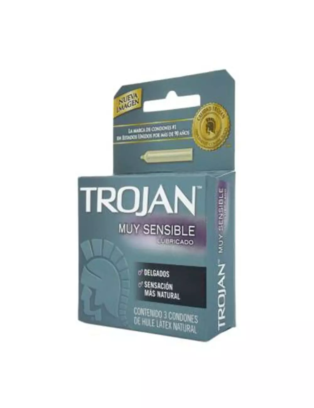 Trojan Lubricado Caja Con 3 Condones