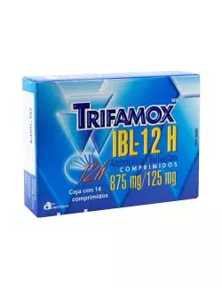 Trifamox-IBL12 H 875 mg /125 mg Caha Con 1 Comprimido -RX2