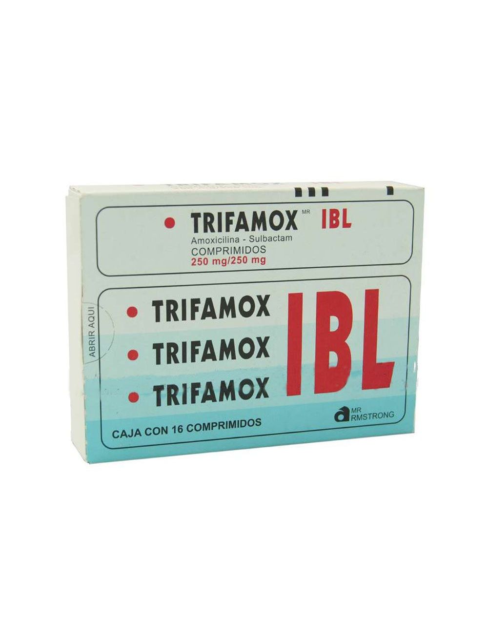 Trifamox-IBL 250mg/250mg Caja Con 16 Comprimidos - RX2