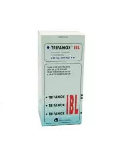 Trifamox-IBL 250/250mg/5mL Caja Con Frasco Con 30 g De Polvo Para 60 mL - RX2