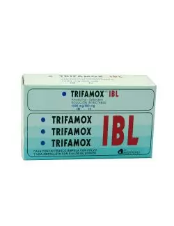 Trifamox-IBL 1000mg/500mg Caja Con Frasco Ámpula Con Polvo Y Ampolleta con 5mL RX2