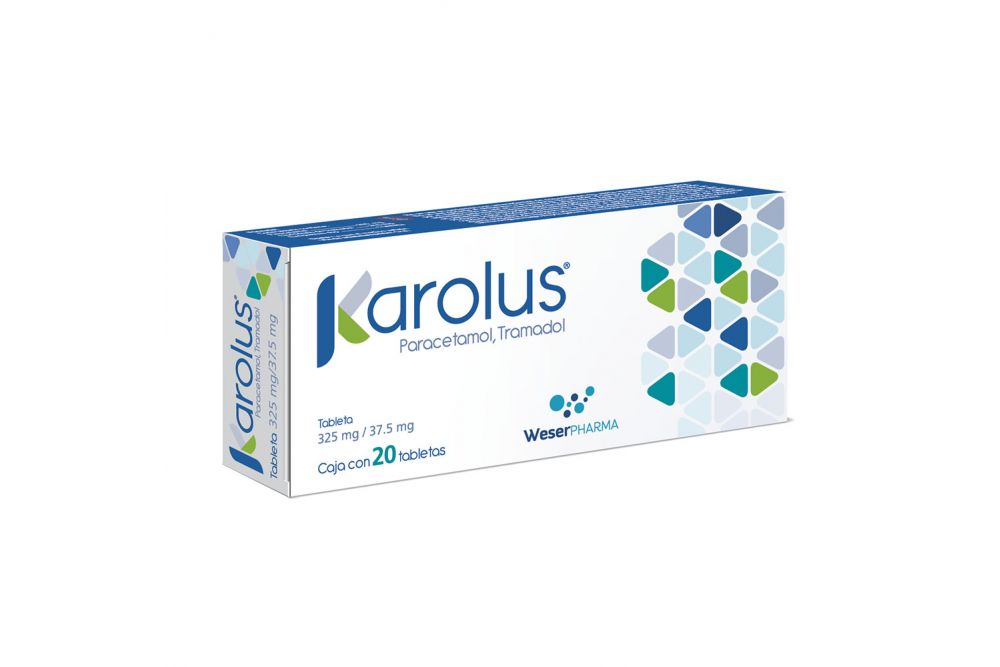 Karolus 325/37.5 mg Caja Con 20 Tabletas