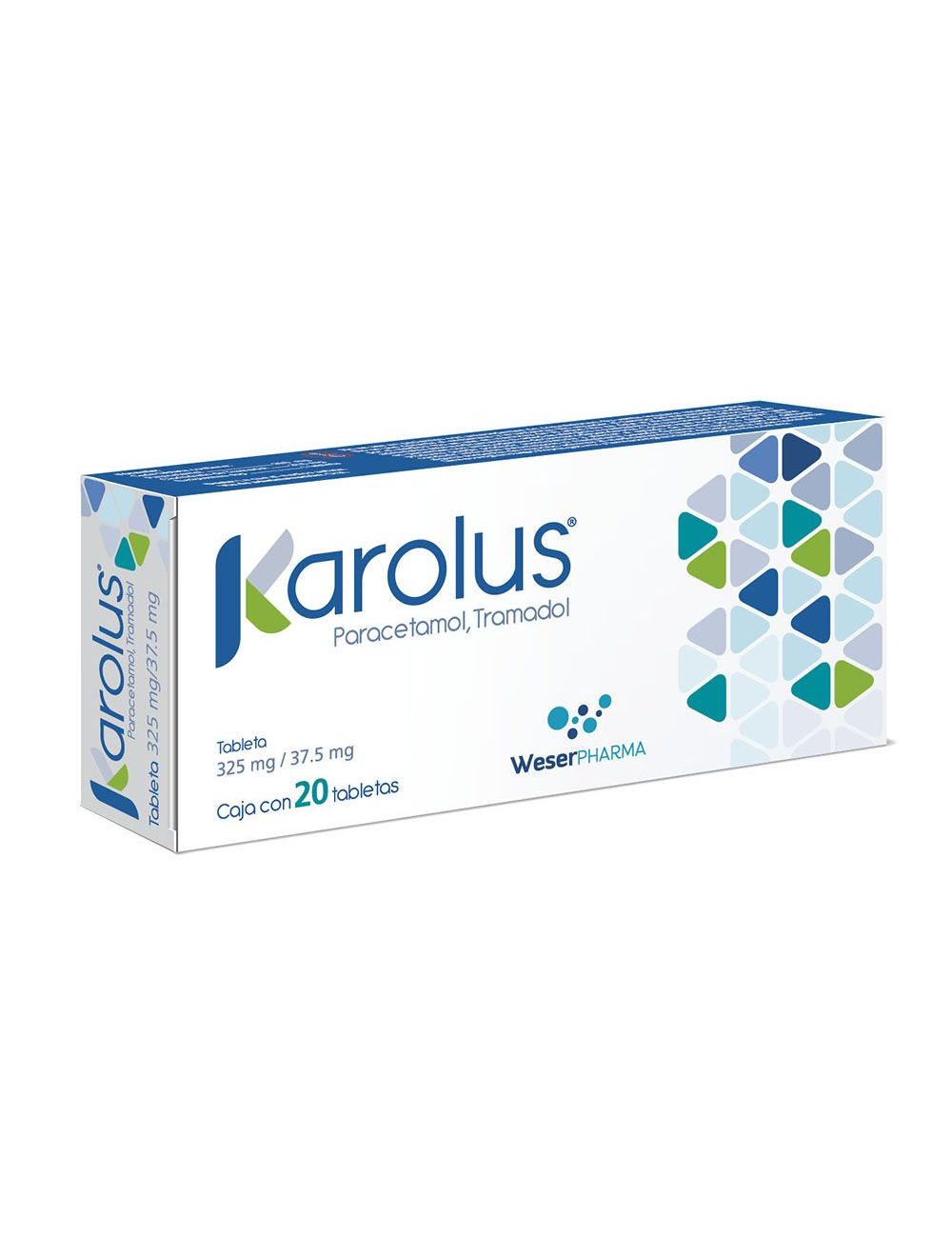 Karolus 325/37.5 mg Caja Con 20 Tabletas