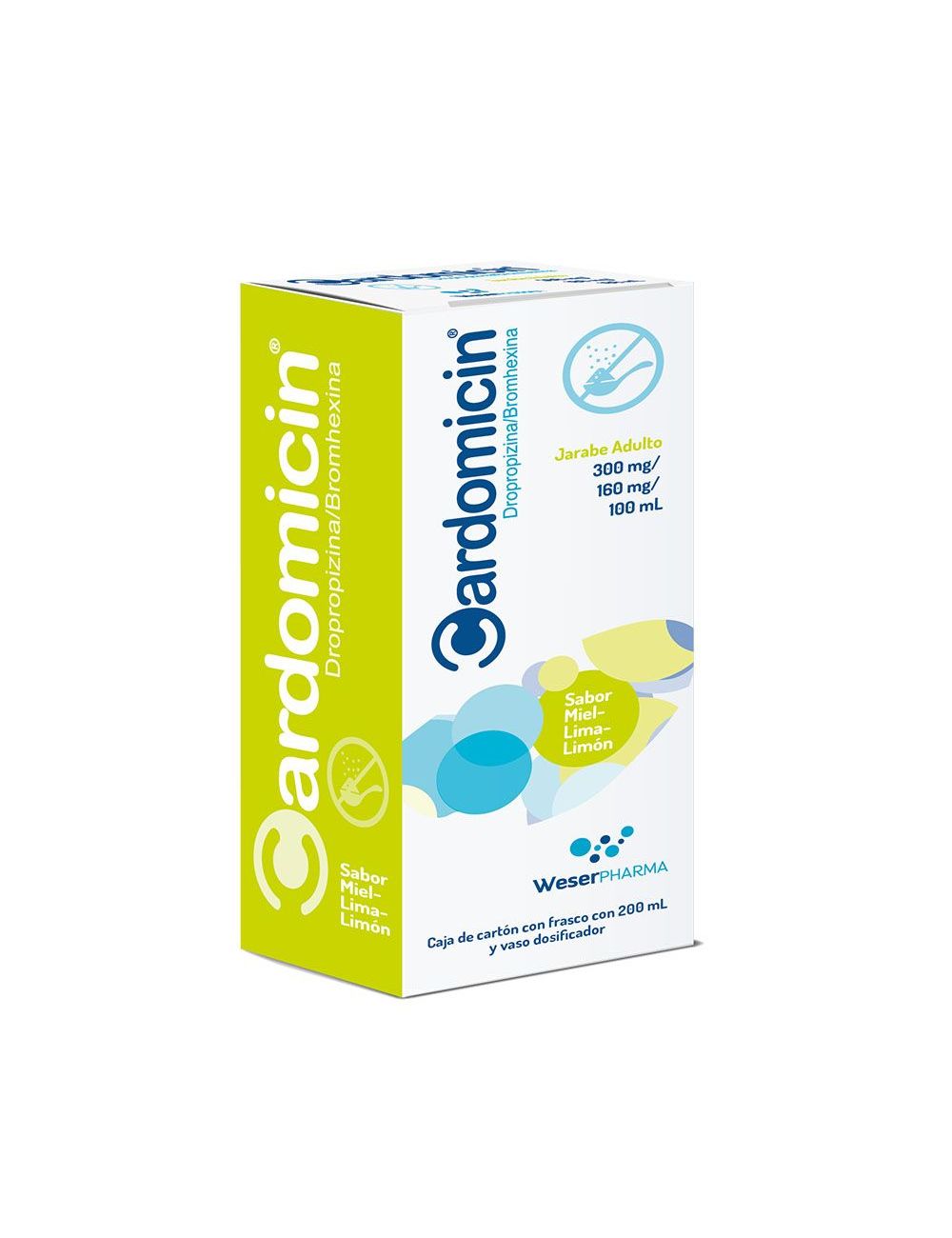 Cardomicin Jarabe Adultos Caja Con Frasco Con 200 mL Sabor Miel Lima-Limón Cardomicin Jarabe Adultos Caja Con Frasco Con 200 mL Sabor Miel Lima-Limón