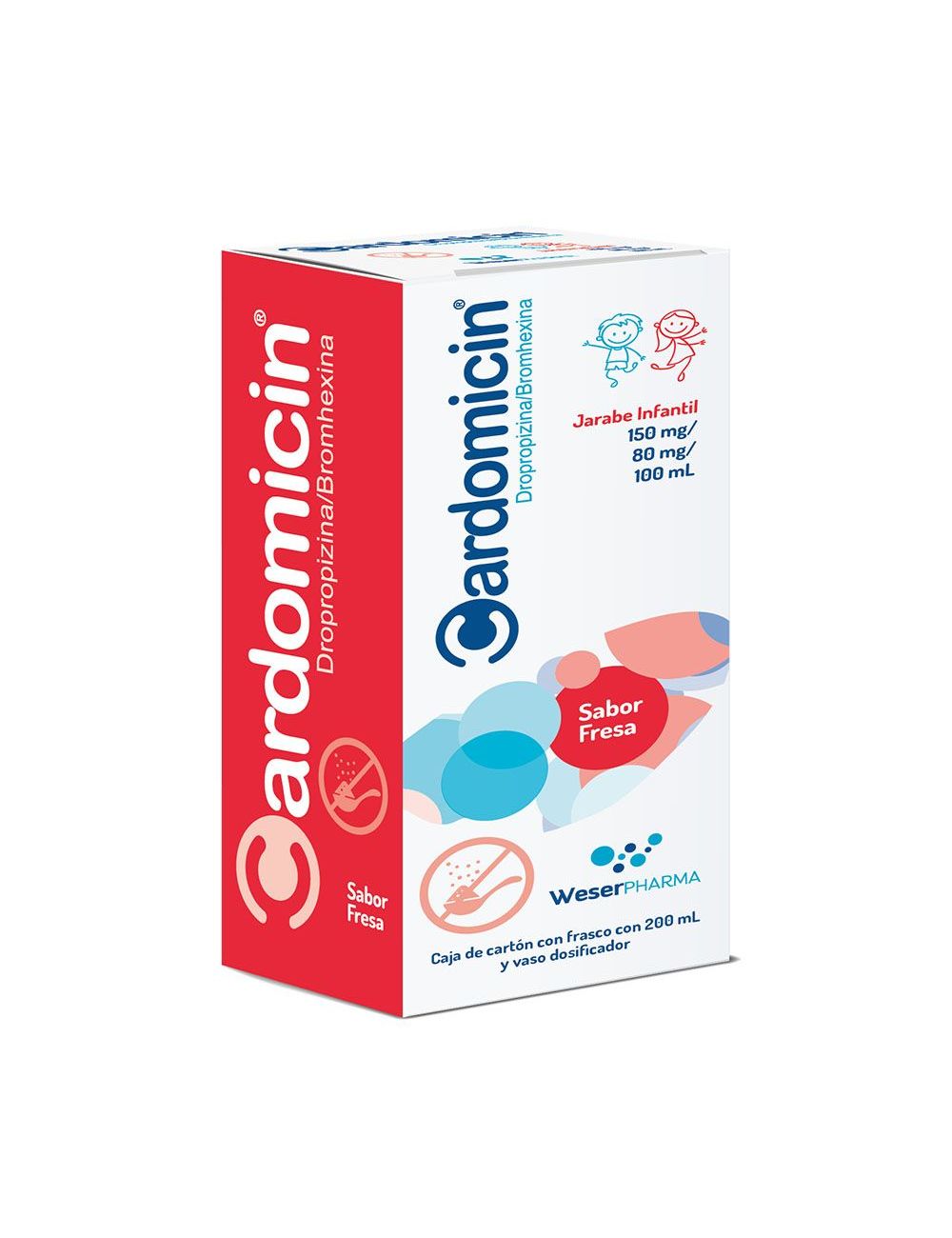 Cardomicin Jarabe Infantil Caja Con Frasco Con 200 mL Sabor Fresa Cardomicin Jarabe Infantil Caja Con Frasco Con 200 mL Sabor Fresa
