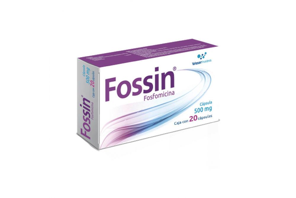 Fossin 500 mg Caja Con 20 Cápsulas - RX2