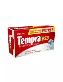 Tempra Es3 500 mg/65 mg Caja Con 12 Tabletas