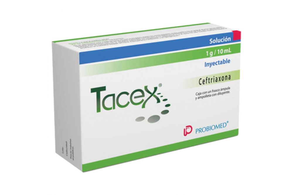 Tacex 1 g Caja Con Frasco Ámpula Con 10 mL - RX2