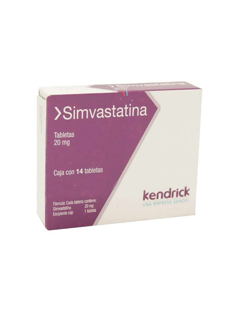 Simvastatina 20 mg Caja Con 14 Tabletas