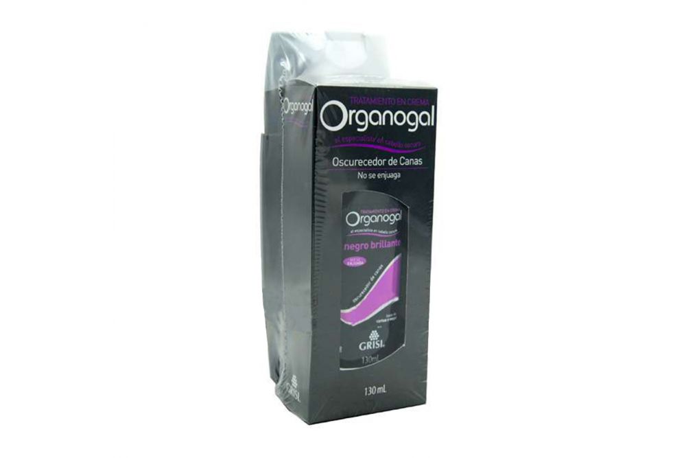 Shampoo Organogal Negro Brillante Botella Con 400 mL + Tratamiento