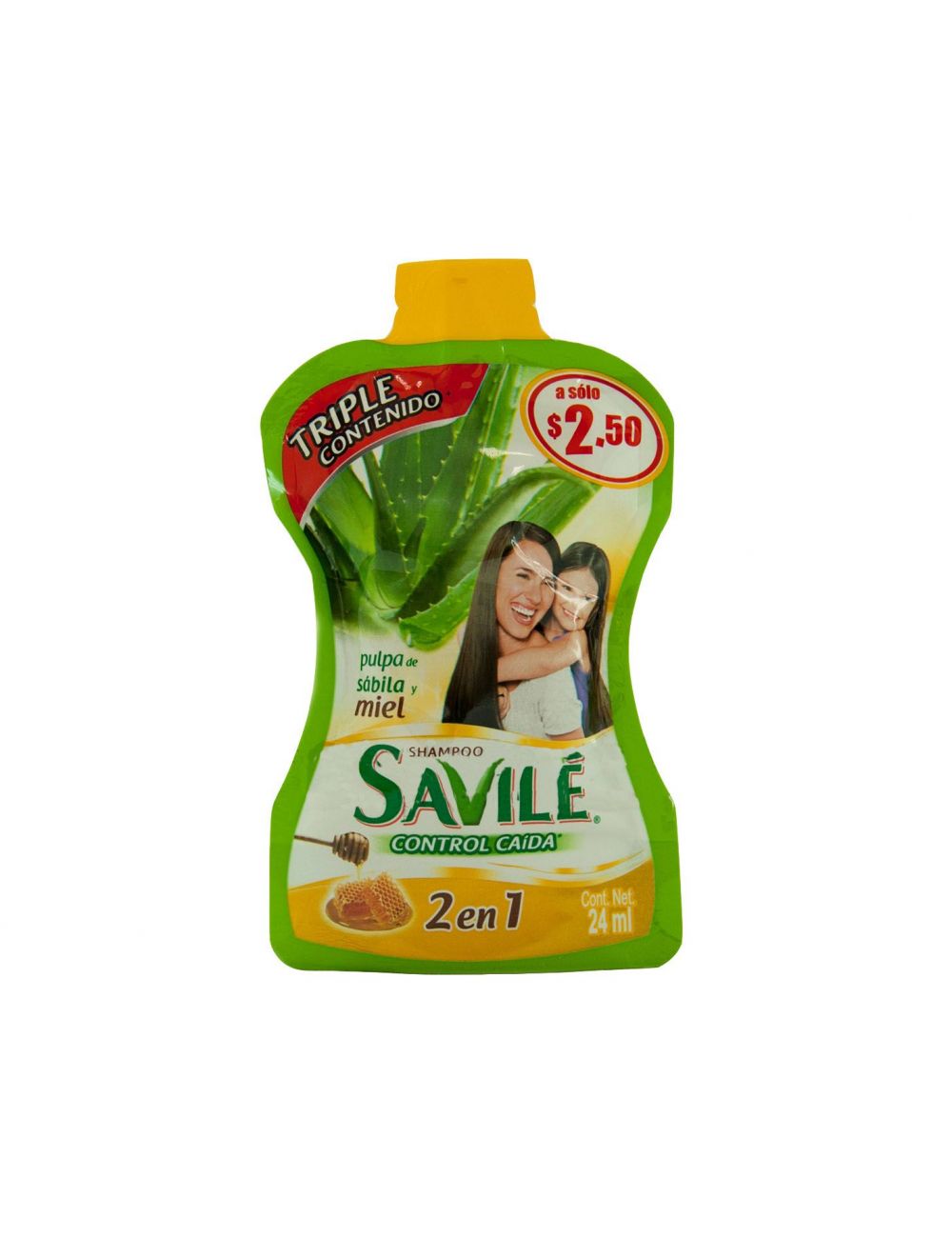 Savilé Shampoo Control Caída 2 En 1 Sobre Con 24 mL