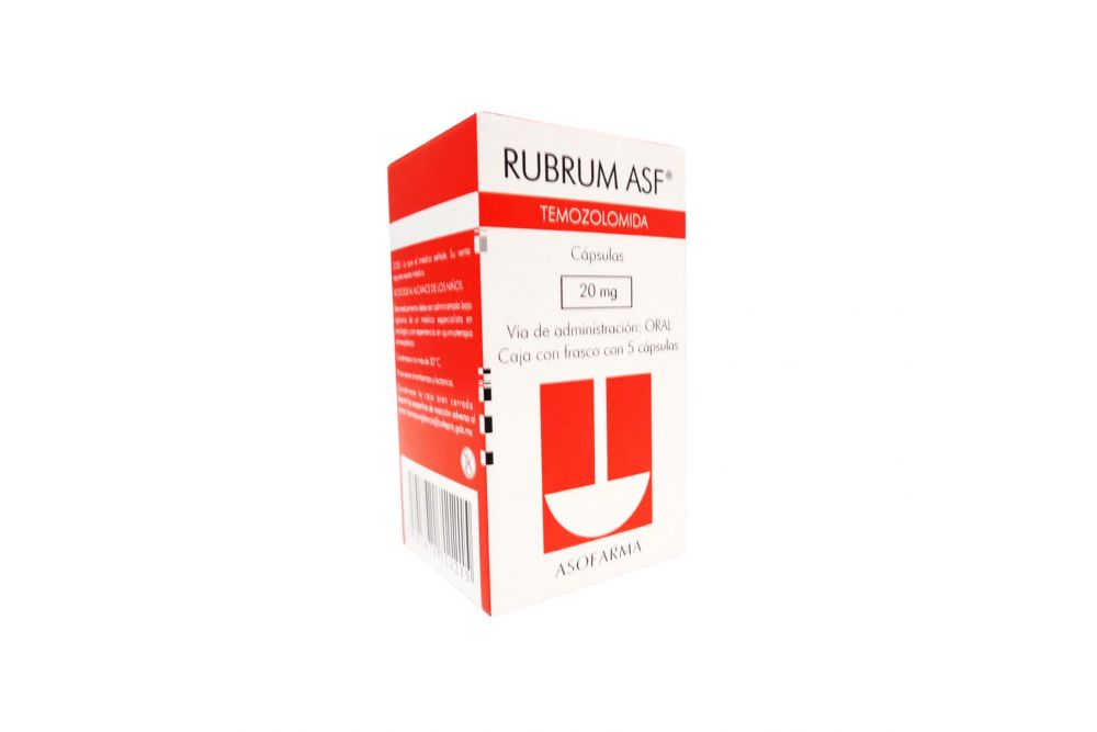 Rubrum Asf 20 mg Caja Con Frasco Con 5 Cápsulas