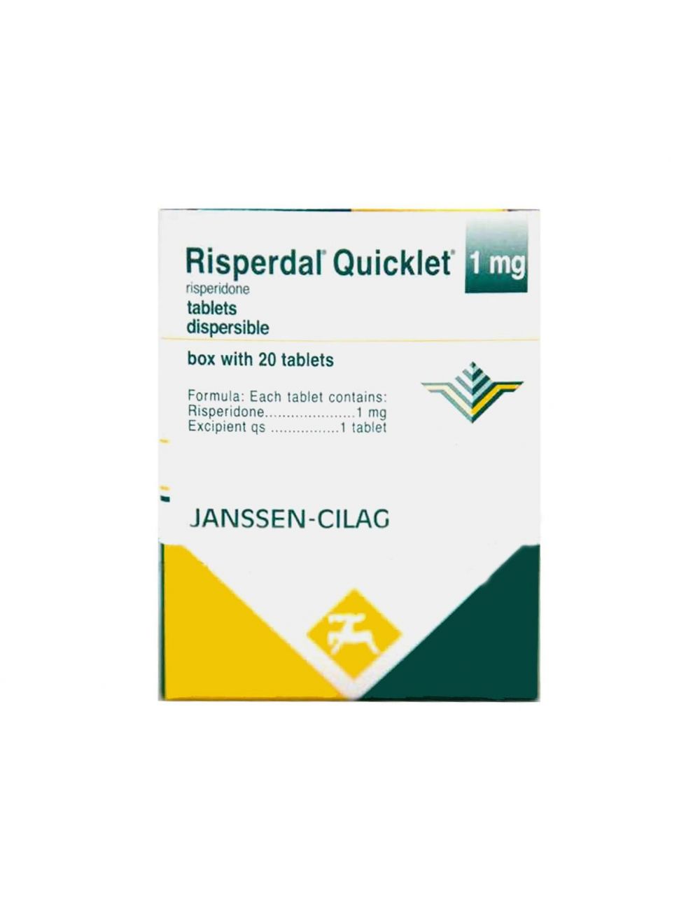 Risperdal Quicklet 1 mg Caja Con 20 Tabletas