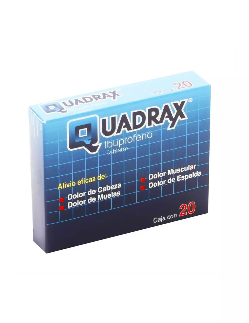 Quadrax 200 mg Caja Con 20 Tabletas