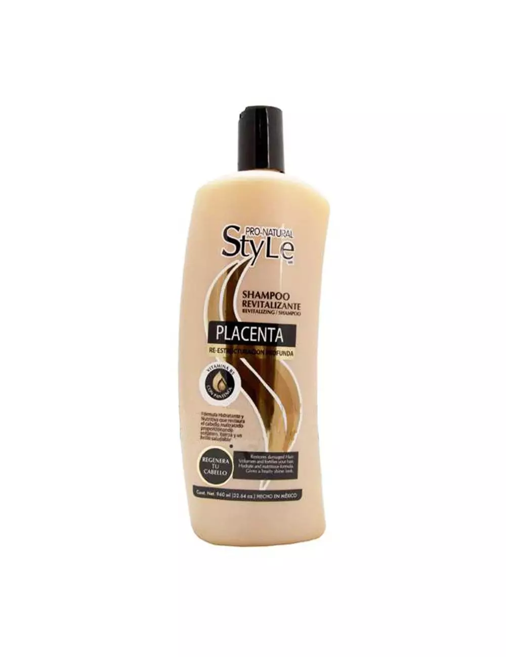 Pro-Natural Style Placenta Shampoo Botella Con 960 mL