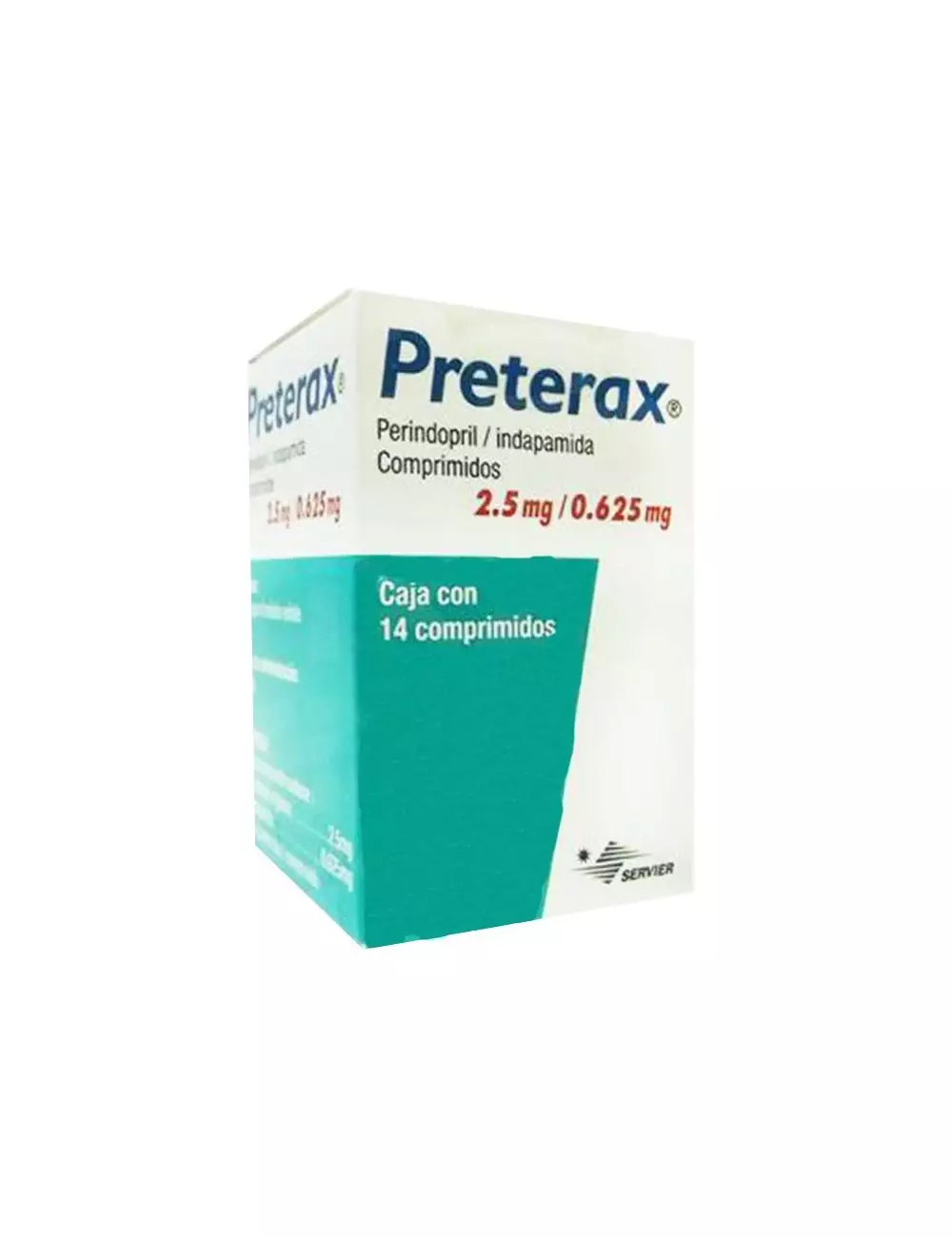 Preterax 2.5 mg /0.625 mg Caja Con Frasco Con 14 Comprimidos