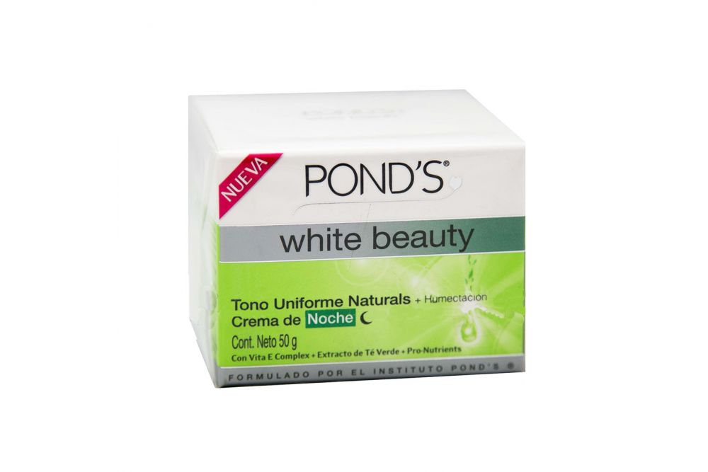 Pond´s White Beauty Tono Uniforme Naturals Crema De Noche Caja Con Tarro Con 50g