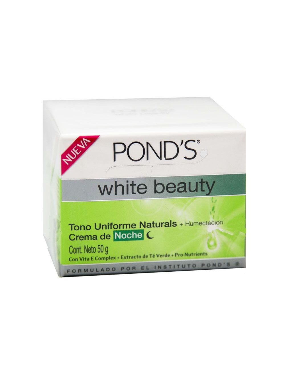 Pond´s White Beauty Tono Uniforme Naturals Crema De Noche Caja Con Tarro Con 50g