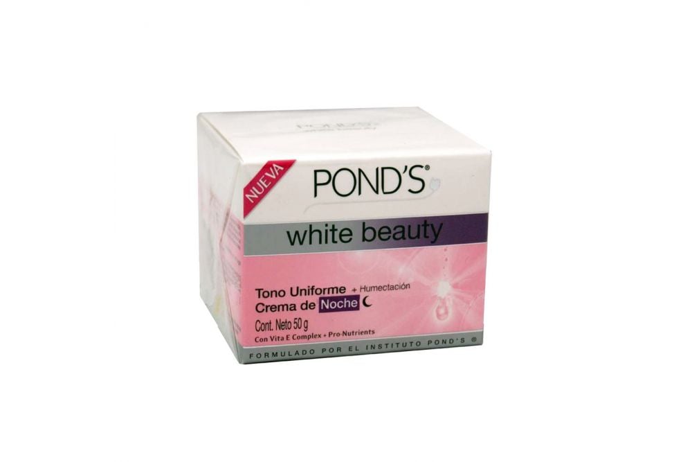 Pond´s White Beauty Crema De Noche Caja Con Tarro Con 50g