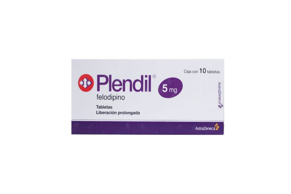 Plendil 5 mg Caja Con 10 Tabletas