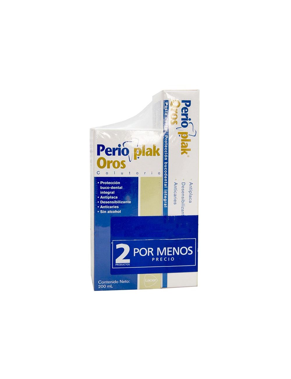 Perio Plak Oros 200 mL Caja Con Frasco 2x1- Protección Dental