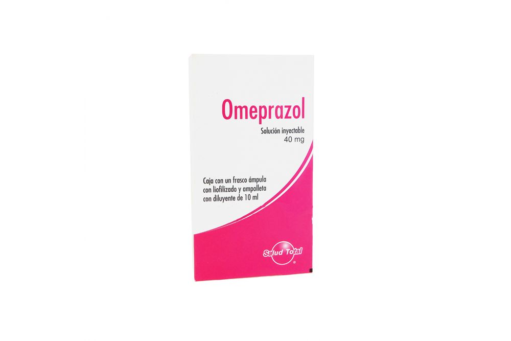 Omeprazol 40 mg Solución Inyectable Caja Con 1 Ampolleta 10 mL