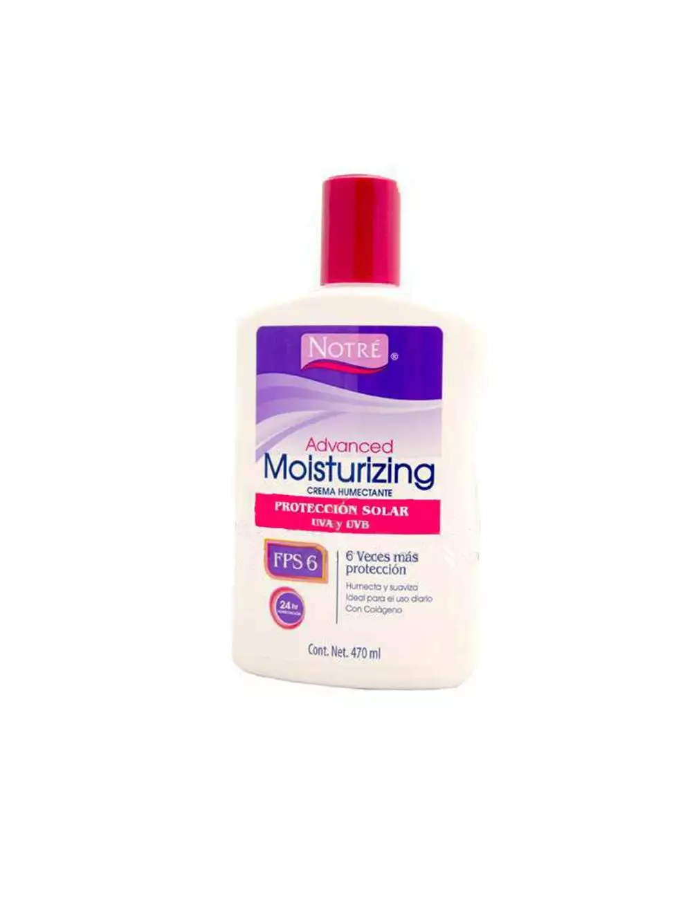 Notré Advanced Moisturizing Crema Humectante FPS 6 Botella Con 470 mL