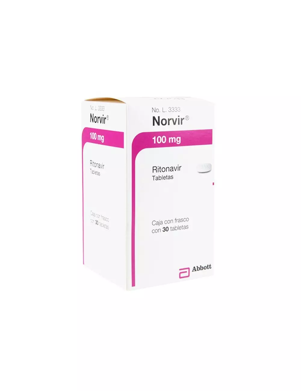 Norvir 100 mg Caja Con 30 Tabletas