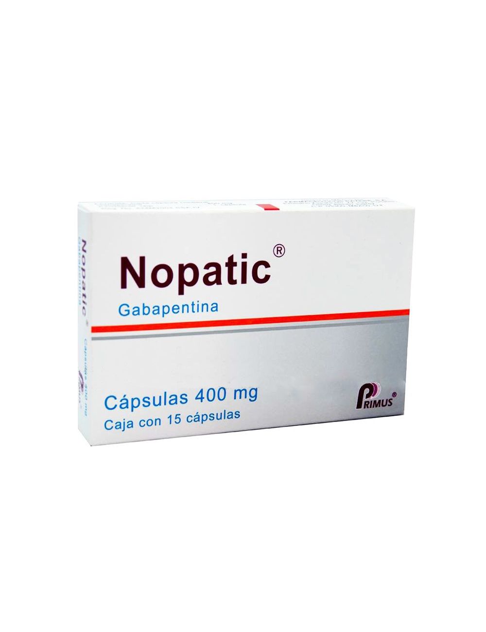 Nopatic 400 mg Caja Con 15 Cápsulas