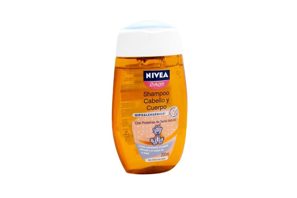 NIVEA Baby Shampoo Cabello y Cuerpo  Hipoalergénico Botella Con 200mL