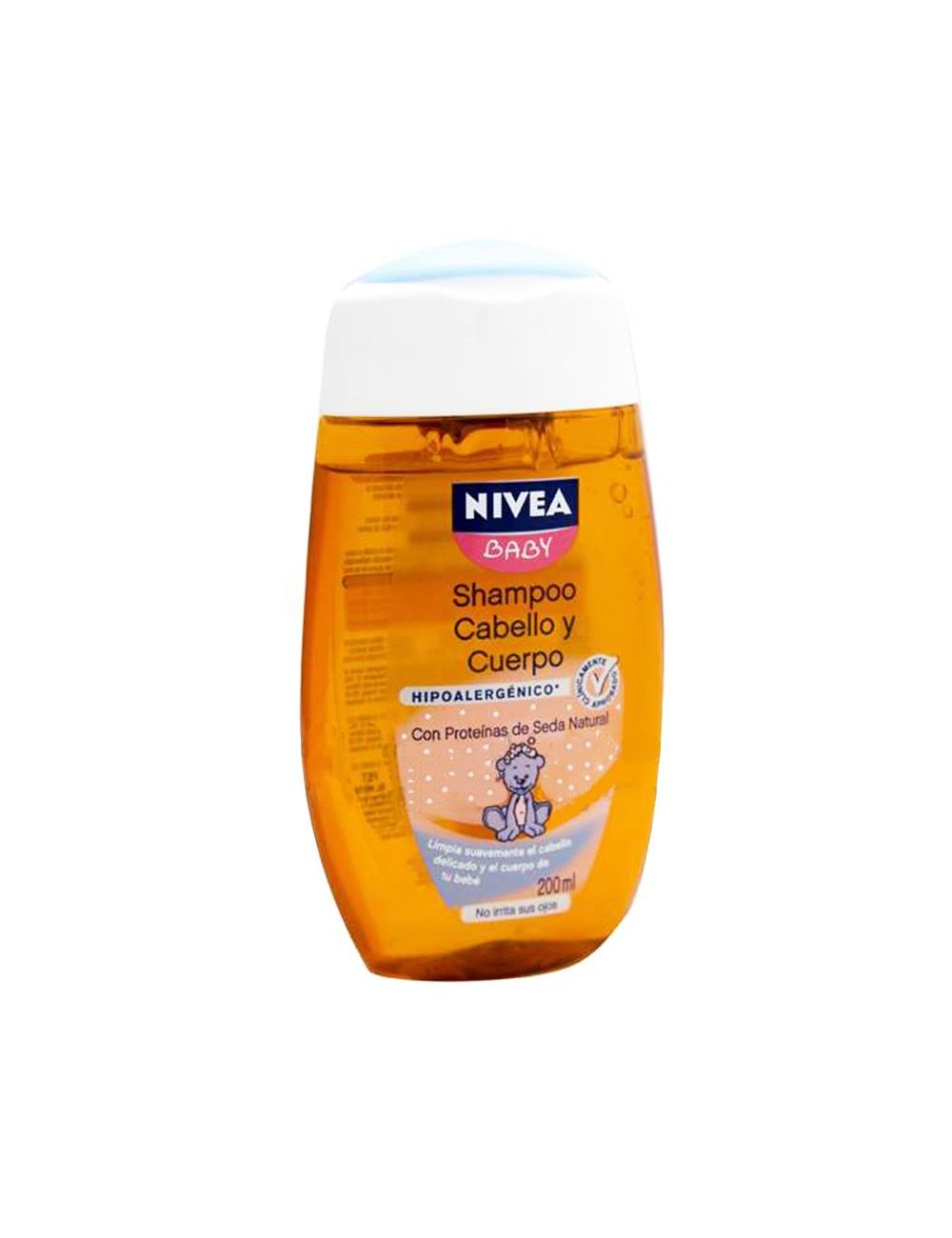 NIVEA Baby Shampoo Cabello y Cuerpo  Hipoalergénico Botella Con 200mL